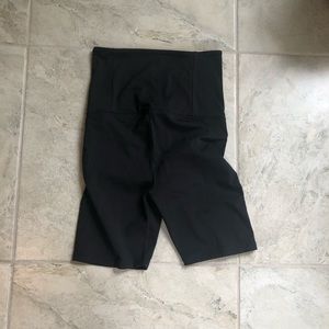 Black Seamless Maternity Bike Short - S